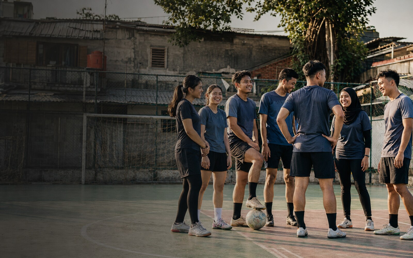 Kit komunitas untuk futsal, basket, sekolah, dan latihan mingguan.